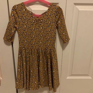 Dot Dot Smile leopard heart ballerina dress